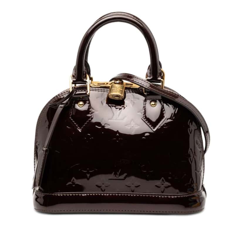 Louis Vuitton Monogram Vernis Alma BB Purple Leather Very good condition - Front View