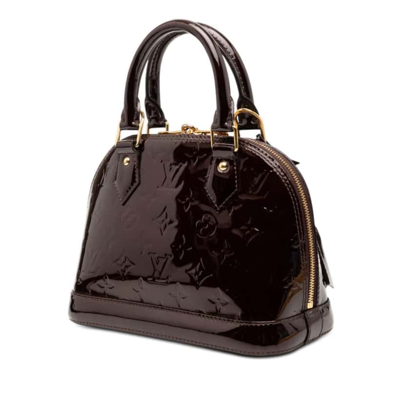 Louis Vuitton Monogram Vernis Alma BB Purple Leather Very good condition - Back View