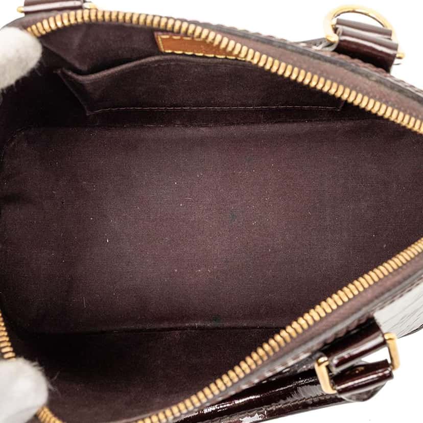 Louis Vuitton Monogram Vernis Alma BB Purple Leather Very good condition - Model View