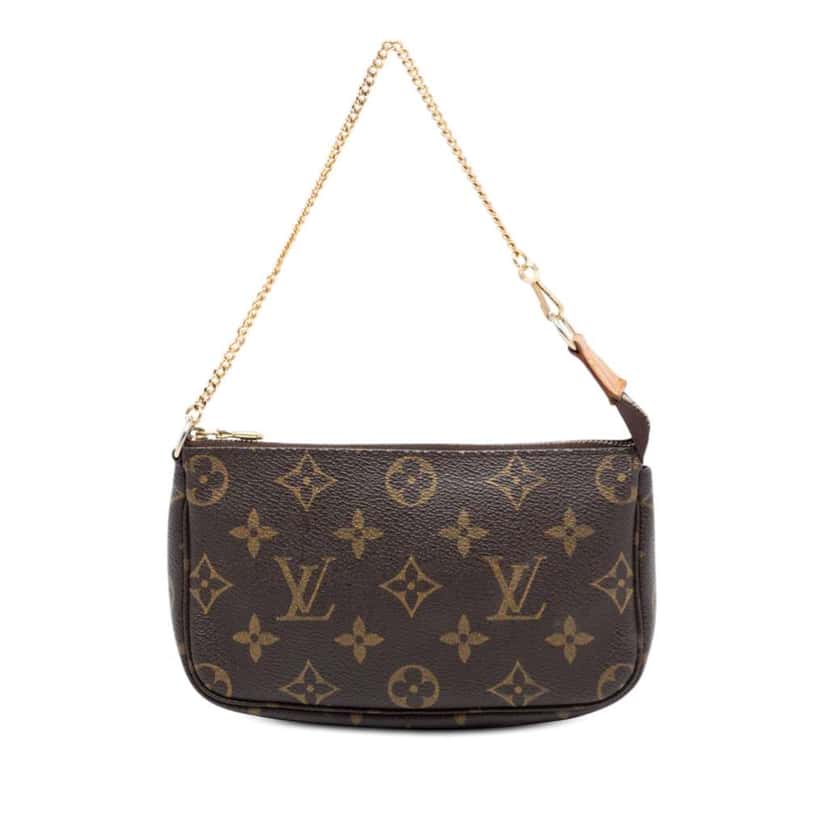 Louis Vuitton Monogram Mini Pochette Accessoires Brown Very good condition - Front View