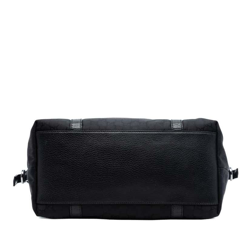 Gucci Large GG Canvas Charm Dome Satchel Black Canvas Very good condition - Inside View