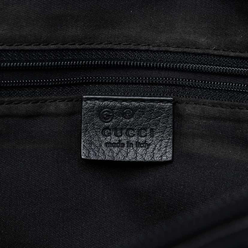 Gucci Large GG Canvas Charm Dome Satchel Black Canvas Very good condition - Box View