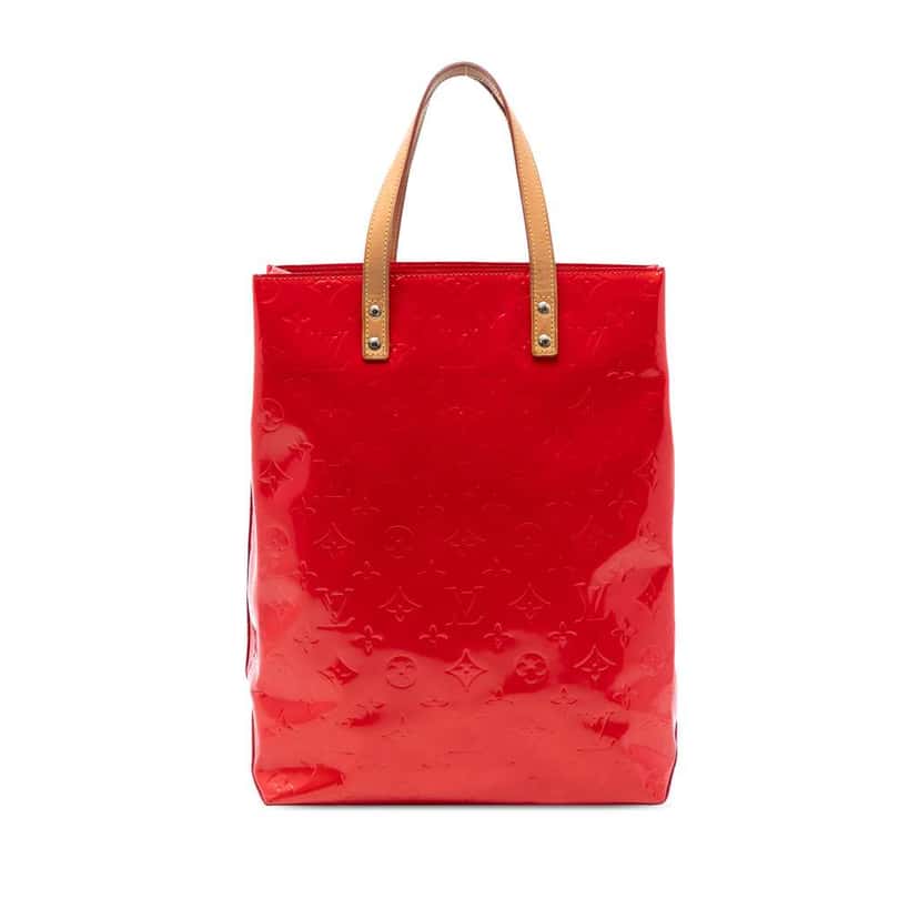 Louis Vuitton Monogram Vernis Reade MM Red Leather Very good condition - Front View