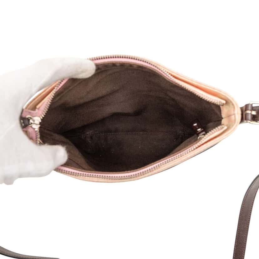 Loewe Anagram Coated Canvas Crossbody Pink Canvas Very good condition - Model View