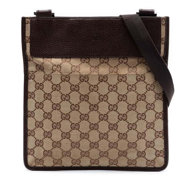 Gucci GG Canvas Crossbody Beige Canvas Very good condition - Front View