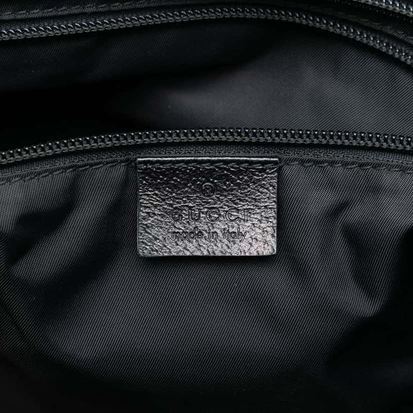 Gucci GG Canvas Web Tote Black Canvas Very good condition - Box View