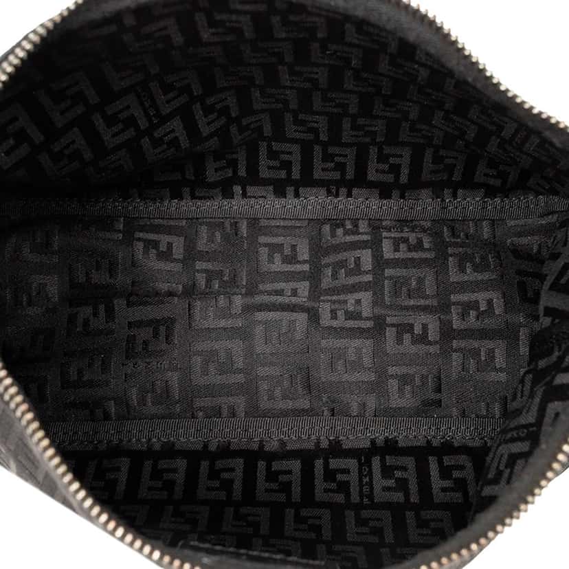 Fendi Zucchino Canvas Handbag Black Canvas Very good condition - Model View