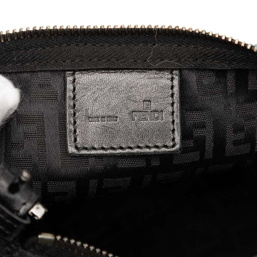 Fendi Zucchino Canvas Handbag Black Canvas Very good condition - Box View
