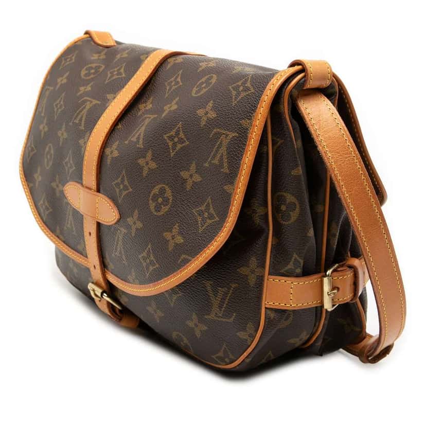Louis Vuitton Monogram Saumur 30 Brown Very good condition - Back View