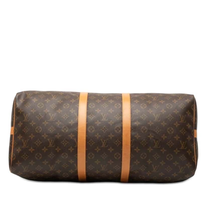 Louis Vuitton Monogram Keepall Bandouliere 55 Brown Good condition - Inside View