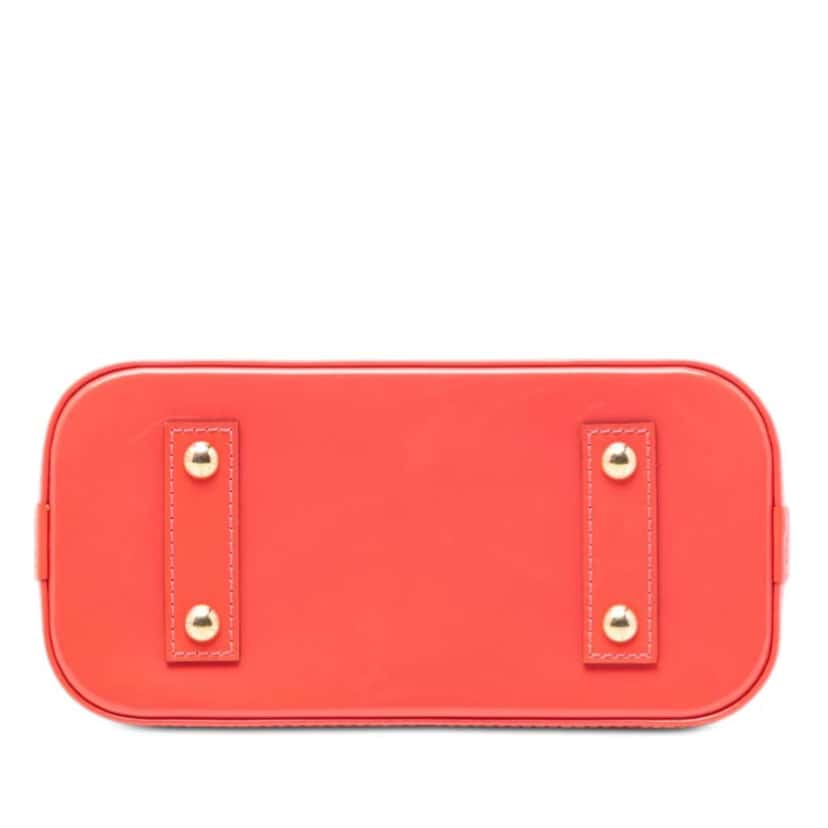 Louis Vuitton Monogram Vernis Alma BB Orange Leather Very good condition - Inside View