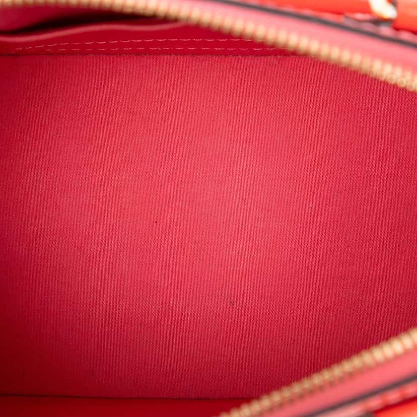 Louis Vuitton Monogram Vernis Alma BB Orange Leather Very good condition - Model View