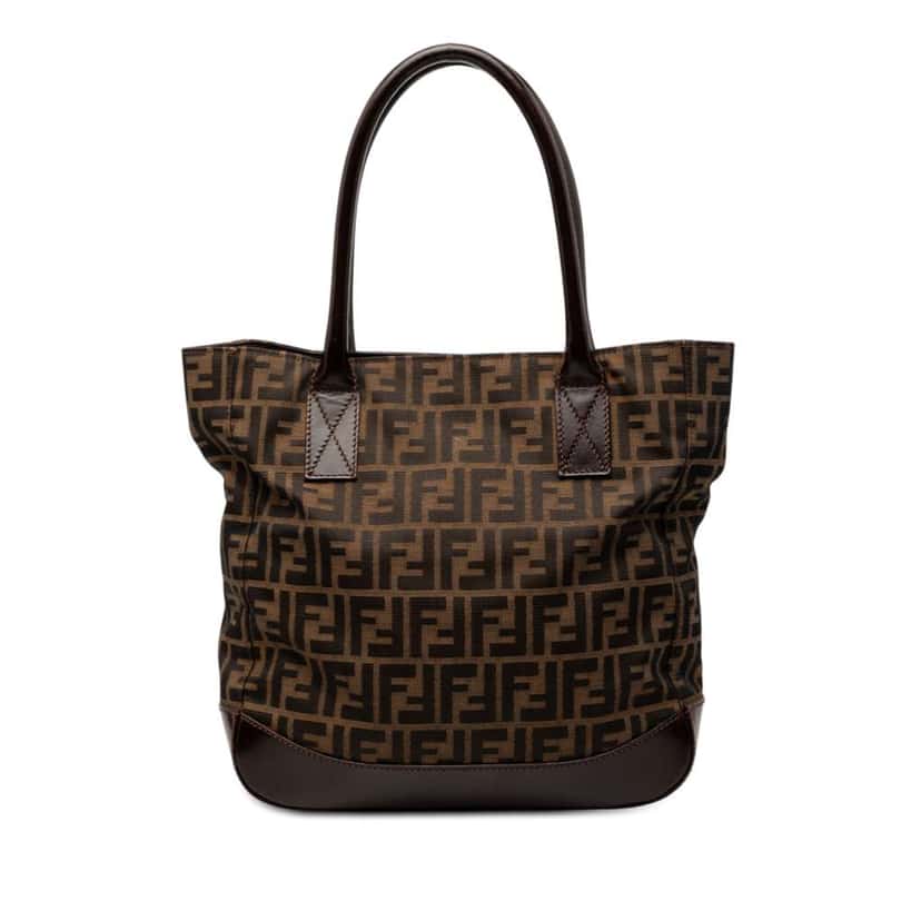 Fendi Zucca Canvas Tote Brown Canvas Very good condition - Front View