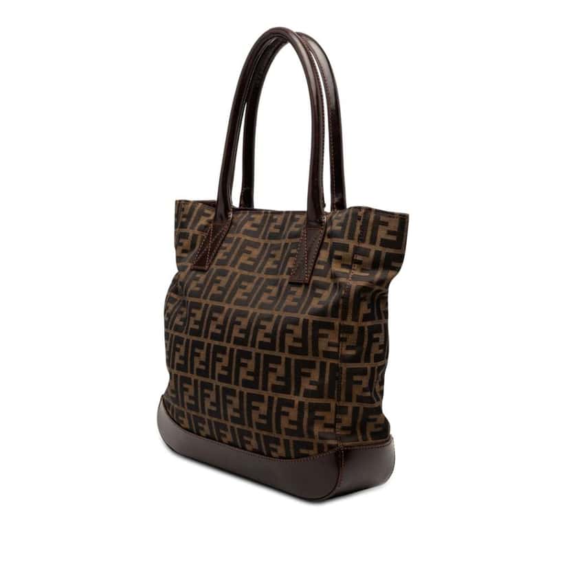Fendi Zucca Canvas Tote Brown Canvas Very good condition - Back View