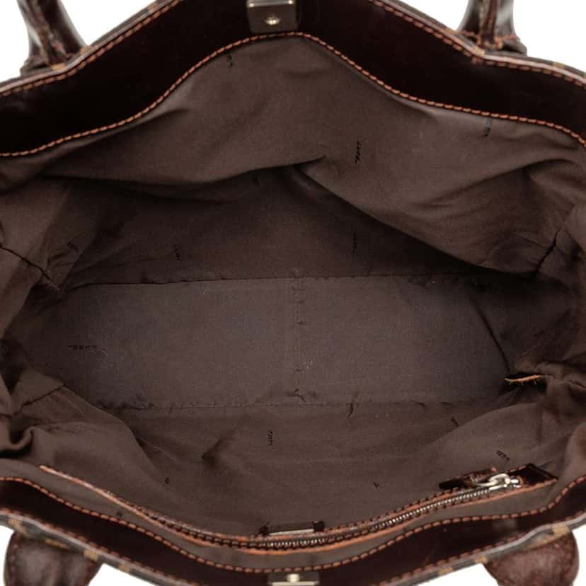 Fendi Zucca Canvas Tote Brown Canvas Very good condition - Model View