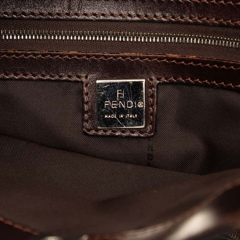 Fendi Zucca Canvas Tote Brown Canvas Very good condition - Box View