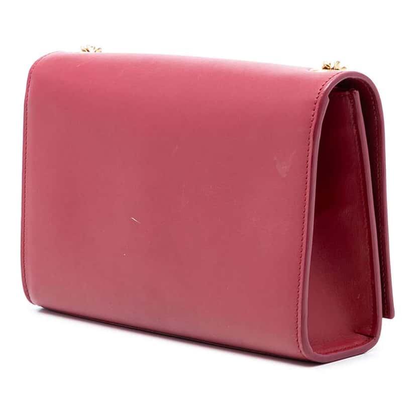 Saint Laurent Medium Smooth Calfskin Classic Monogram Kate Tassel Crossbody Red Leather Very good condition - Back View
