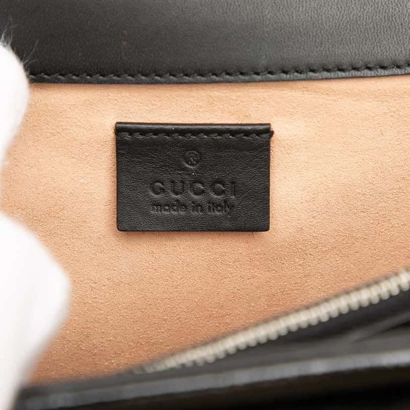 Gucci Medium GG Velvet Dionysus Shoulder Bag Black Velvet Very good condition - Box View