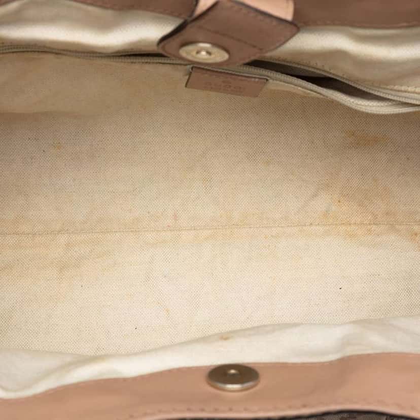 Gucci Medium Diamante Canvas Sukey Tote Beige Canvas Very good condition - Model View