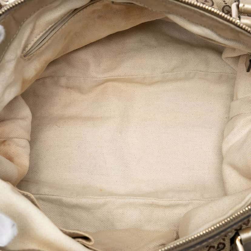 Gucci GG Canvas Sukey Satchel Beige Canvas Very good condition - Model View