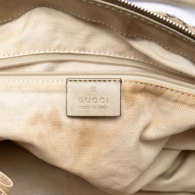 Gucci GG Canvas Sukey Satchel Beige Canvas Very good condition - Box View
