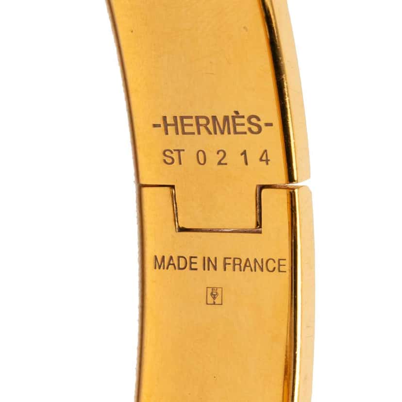 Hermès Narrow Enamel Clic H Bracelet PM Black Very good condition - Model View