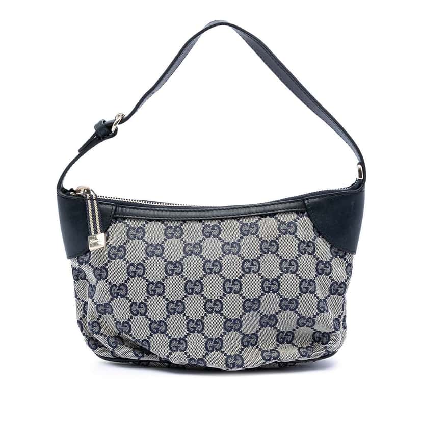 Gucci GG Canvas Web Handbag Beige Very good condition - Front View
