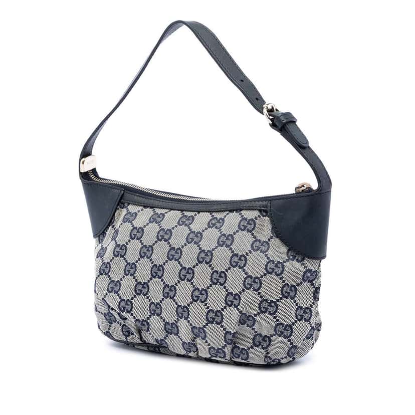 Gucci GG Canvas Web Handbag Beige Very good condition - Back View