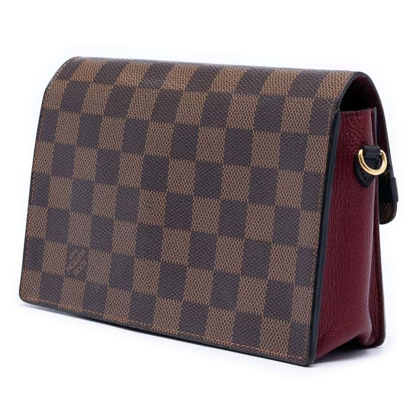 Louis Vuitton Damier Ebene Vavin Wallet on Chain Brown Very good condition - Back View