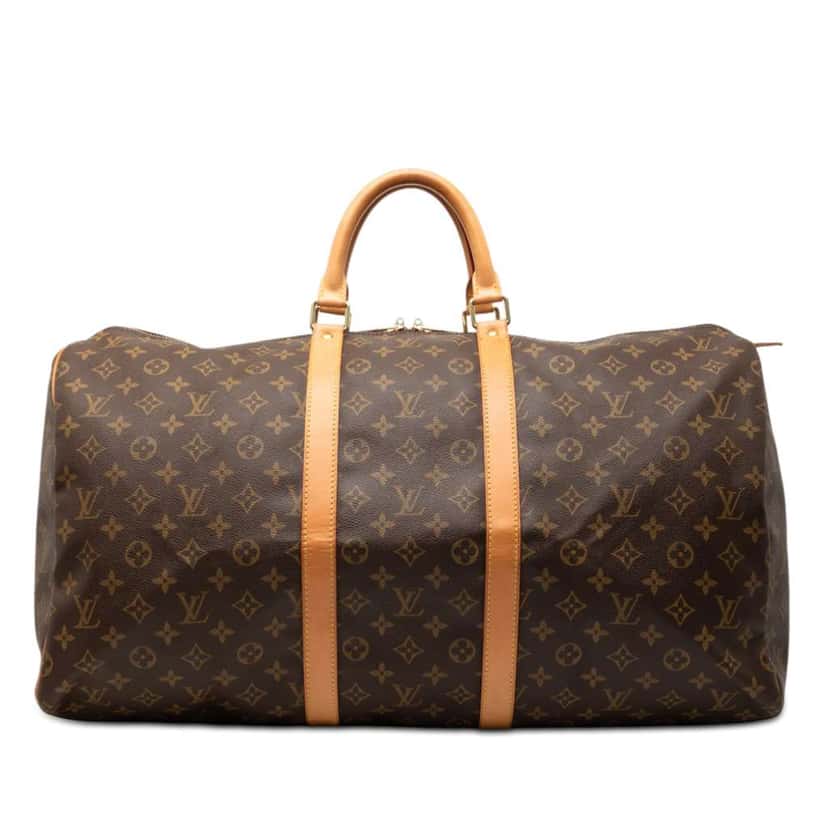 Louis Vuitton Monogram Keepall 55 Brown Very good condition - Front View
