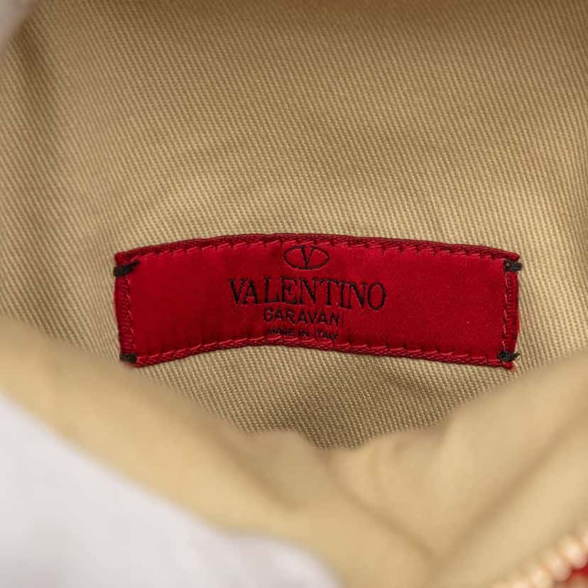 Valentino Mini Calfskin Rockstud Backpack Red Leather Very good condition - Box View