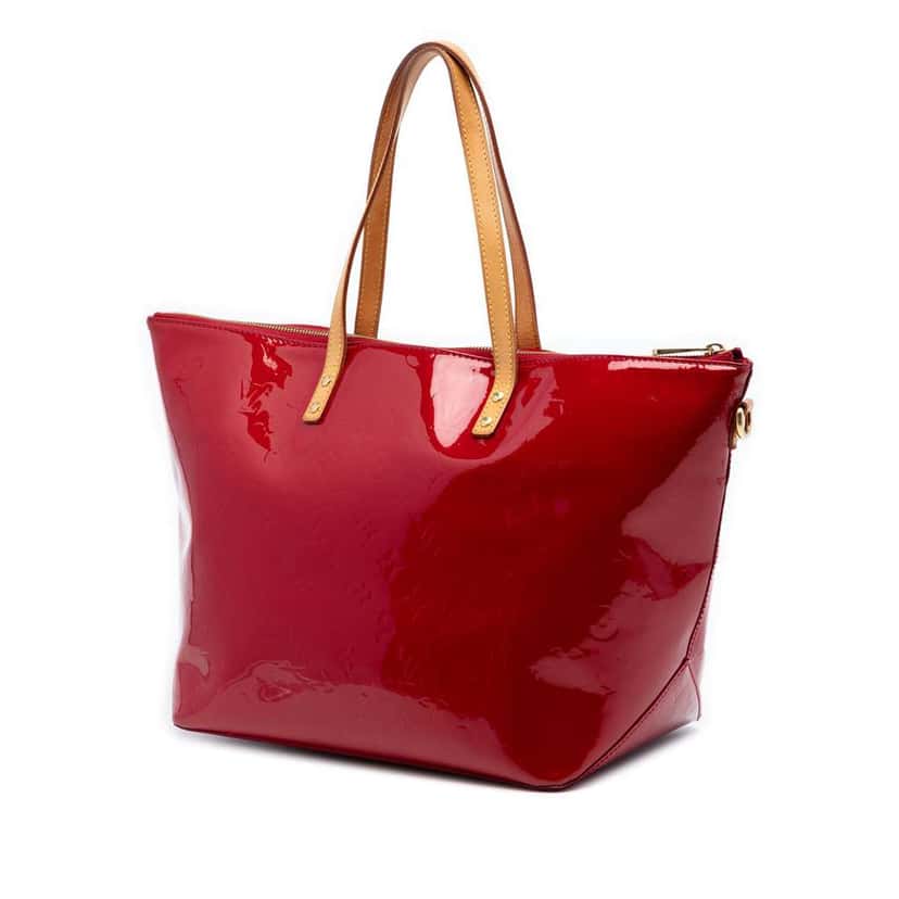Louis Vuitton Monogram Vernis Bellevue GM Red Leather Very good condition - Back View