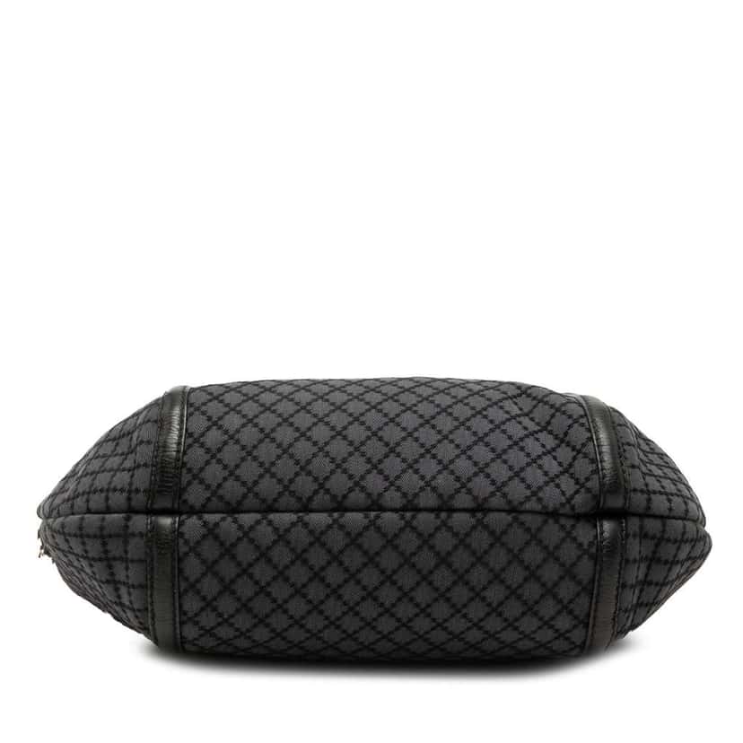 Gucci Medium Diamante Canvas Techno Horsebit Hobo Grey Canvas Good condition - Inside View