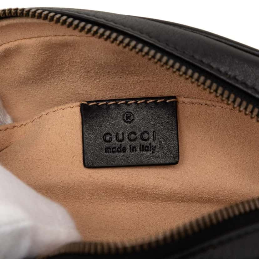 Gucci GG Marmont Matelasse Leather Belt Bag Black Leather Very good condition - Box View