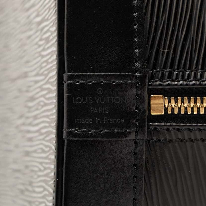 Louis Vuitton Epi Alma PM Black Leather Very good condition - Box View