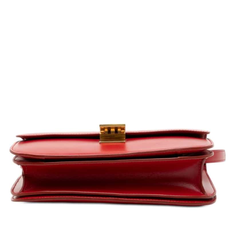 Celine Medium Calfskin Classic Box Red Leather Very good condition - Inside View