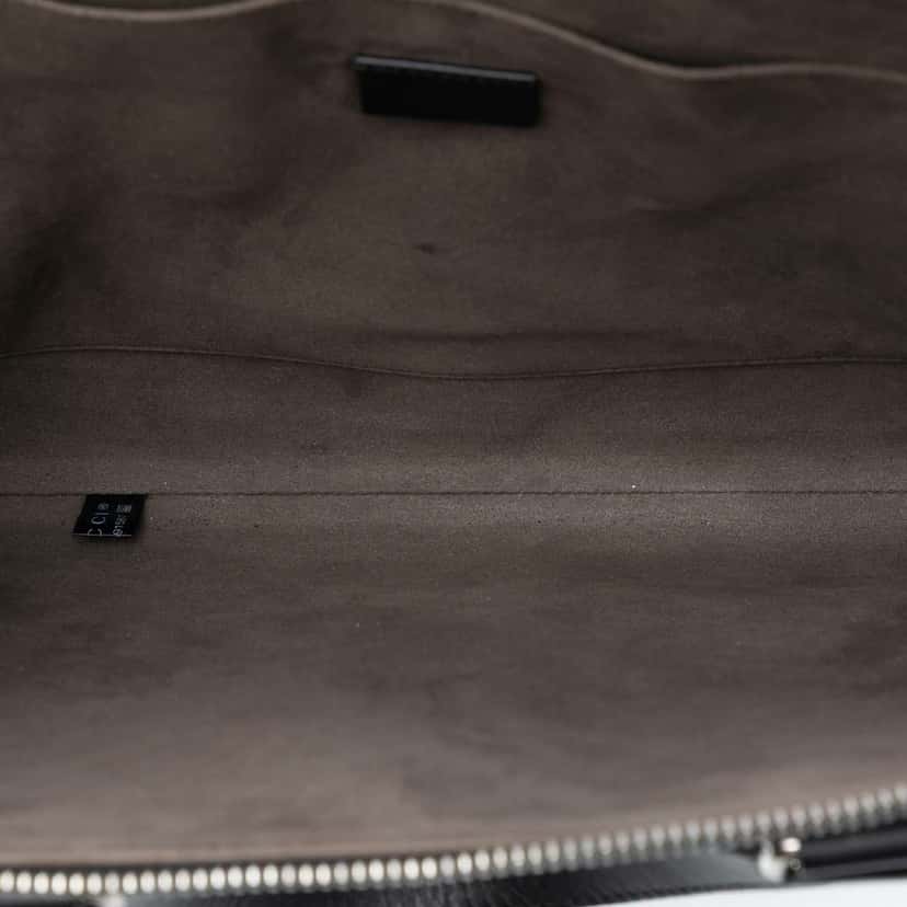 Gucci Guccissima Business Bag Black Leather Very good condition - Model View