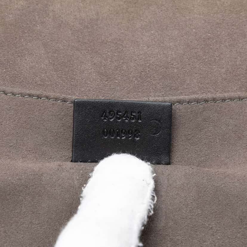 Gucci Guccissima Business Bag Black Leather Very good condition - Box View