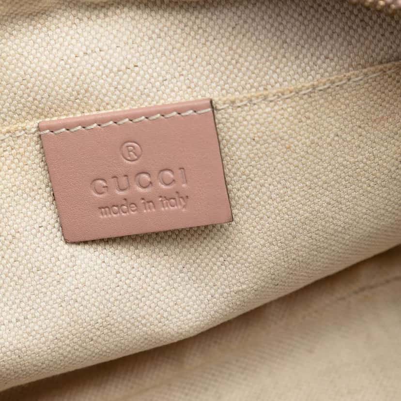 Gucci Metallic Microguccissima Sunshine Disco Camera Bag Pink Leather Very good condition - Box View