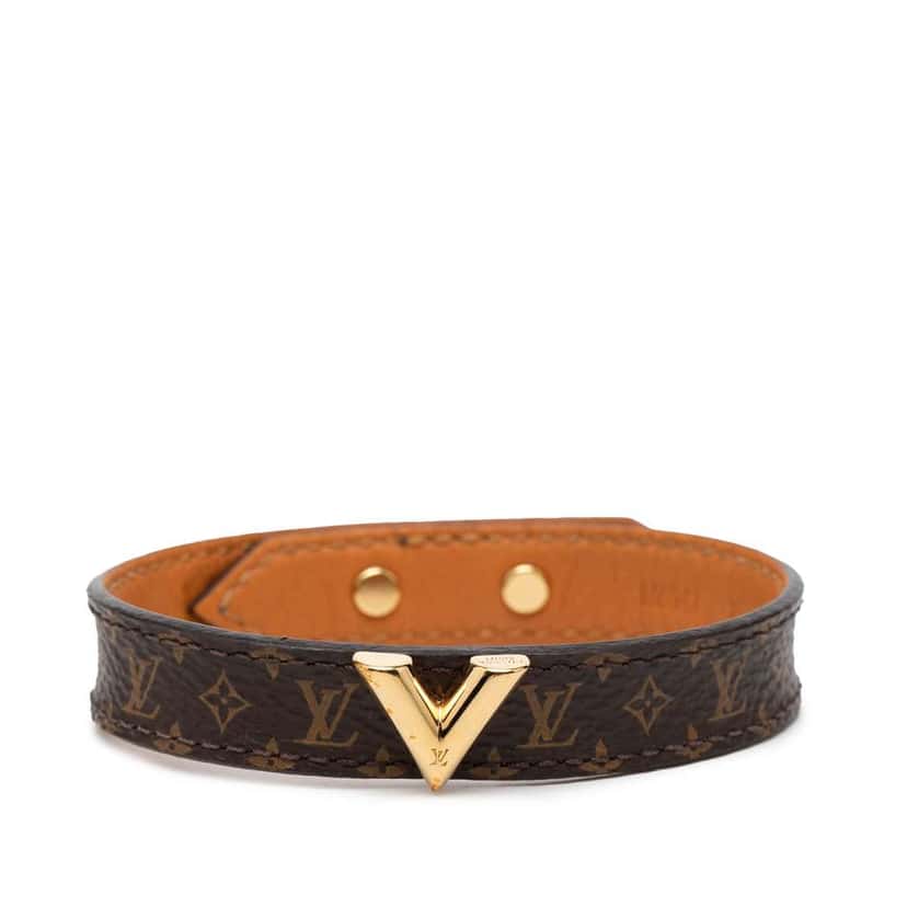 Louis Vuitton Monogram Essential V Bracelet Brown Very good condition - Front View