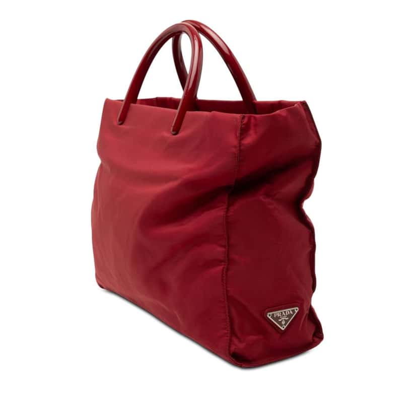 Prada Tessuto Tote Red Very good condition - Back View