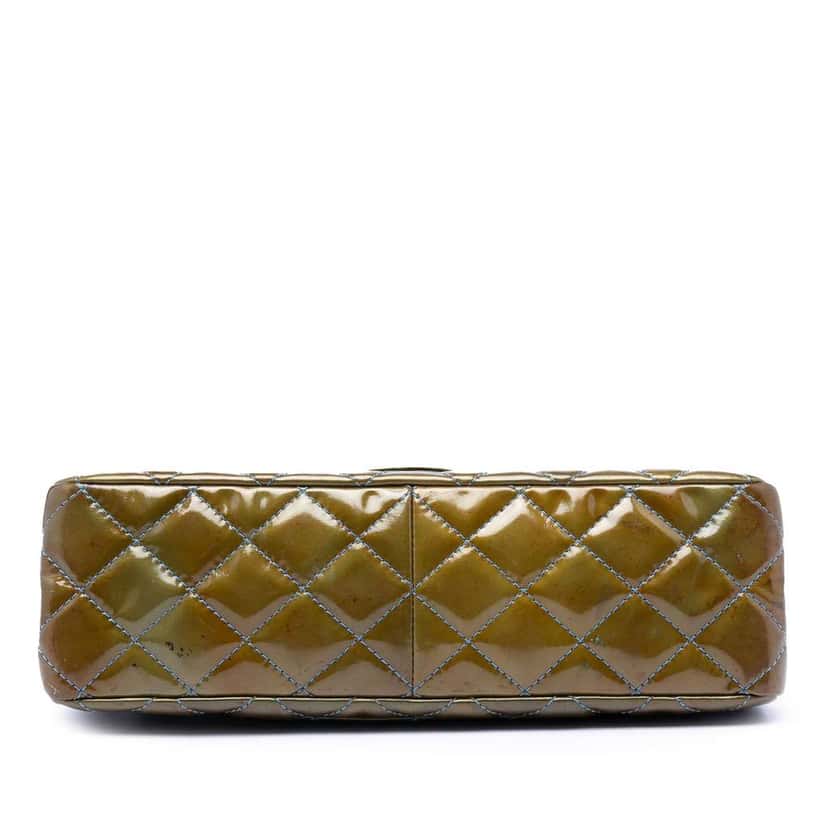 Chanel Quilted Patent Reissue 2.55 Double Flap 227 Brown Leather Very good condition - Inside View