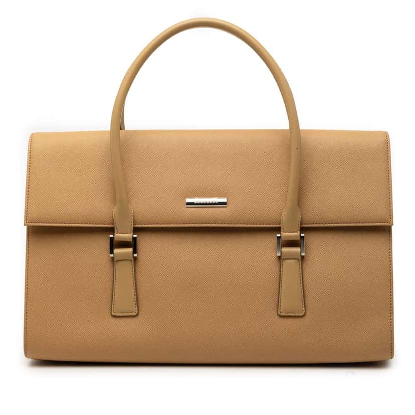 Burberry Leather Handbag Brown Leather Very good condition - Front View