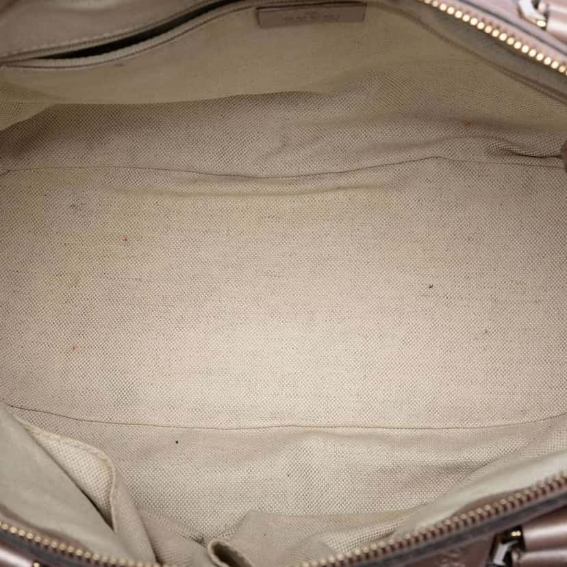 Gucci Microguccissima Sukey Satchel Purple Leather Very good condition - Model View