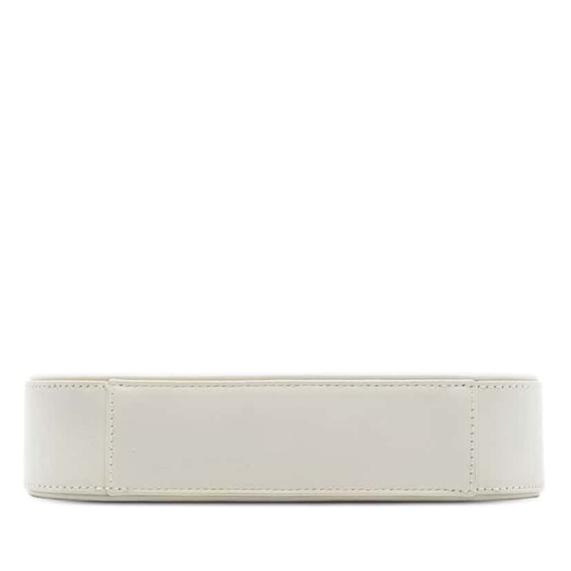 Saint Laurent Mini Smooth Calfskin Le 5 a 7 White Leather Very good condition - Inside View