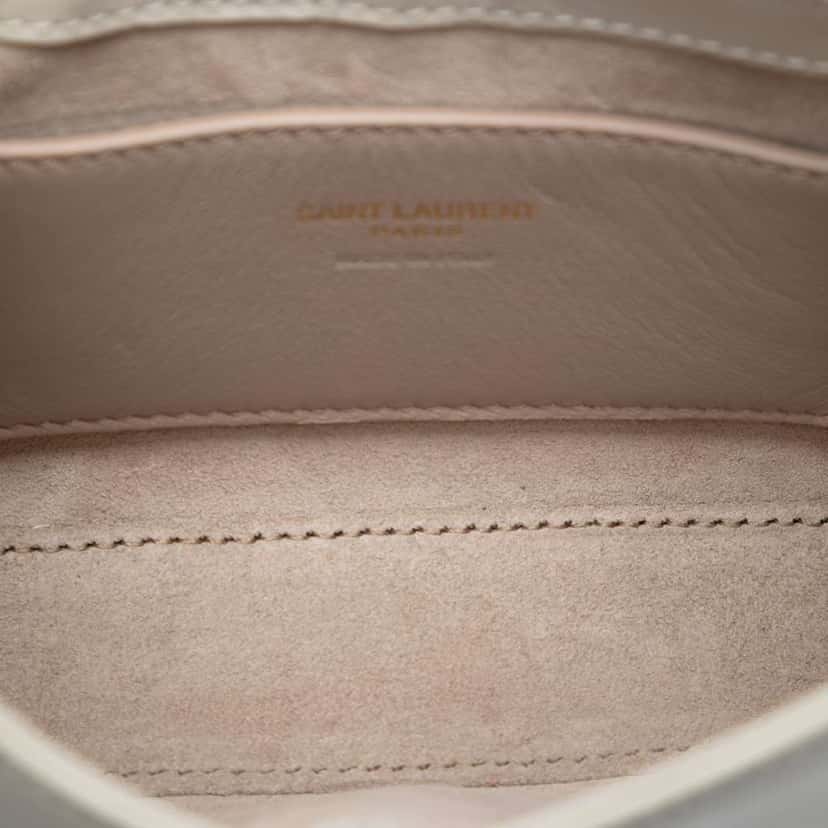 Saint Laurent Mini Smooth Calfskin Le 5 a 7 White Leather Very good condition - Model View