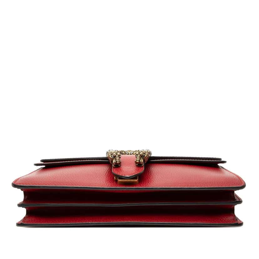 Gucci Medium Leather Dionysus Shoulder Bag Red Leather Very good condition - Inside View