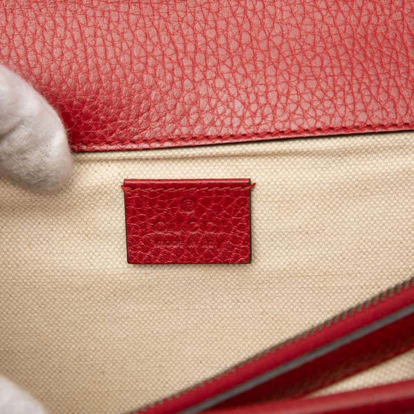 Gucci Medium Leather Dionysus Shoulder Bag Red Leather Very good condition - Box View