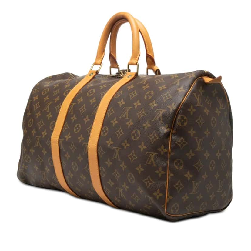 Louis Vuitton Monogram Keepall 45 Brown Good condition - Back View