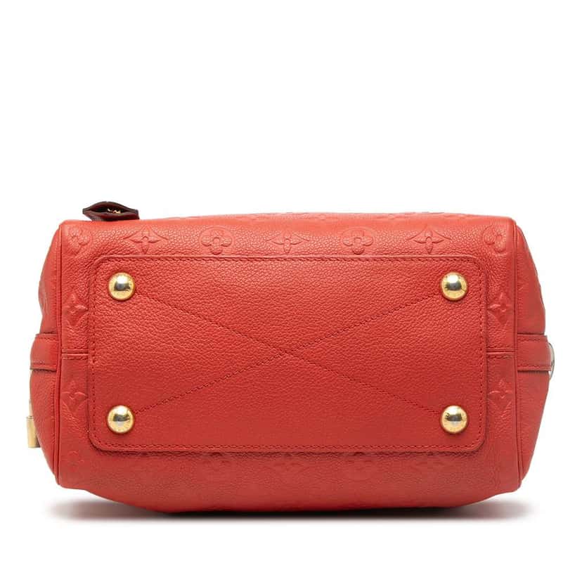 Louis Vuitton Monogram Empreinte Speedy Bandouliere 25 Red Leather Good condition - Inside View